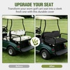 image:imageNilight Golf Cart Front Seat Cover 1PC Black Leather Club Car DS  Waterproof Leather No Staple Design All Season Protection Sun Scratch Resistant Cover Fits 19822000 Club Car DS20002025 Club Car DS Black FrontRear