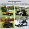 image:imageNilight Golf Cart Front Seat Cover 1PC Black Leather Club Car DS  Waterproof Leather No Staple Design All Season Protection Sun Scratch Resistant Cover Fits 19822000 Club Car DS0716 Drive G291725 Drive 2 Black FrontRear