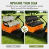image:imageNilight Golf Cart Front Seat Cover 1PC Black Leather Club Car DS  Waterproof Leather No Staple Design All Season Protection Sun Scratch Resistant Cover Fits 19822000 Club Car DS20072016 Drive G2920172025 Drive 2 BlackFront