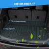 image:imageNilight TPE Floor Mats for Chevy Blazer 20192026  Cadillac XT5 GMC Acadia 2017 2018 2019 2020 2021 2022 2023 All Weather Custom Fit Heavy Duty Floor Liners20242026 Traverse GMC Acadia Cargo Mat