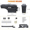 image:imageNilight Truck Bed Tool Box Left Drivers Side Truck Tool Box Fit for Ford F150 19992014 ABS Swing Case Truck Bed Storage Box with Lockable Lid Waterproof Wheel Well Toolbox BlackFor Dodge Ram 1500 2500 20022018 Passenger Side