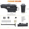image:imageNilight Truck Bed Tool Box Left Drivers Side Truck Tool Box Fit for Ford F150 19992014 ABS Swing Case Truck Bed Storage Box with Lockable Lid Waterproof Wheel Well Toolbox BlackFor Silverado Sierra 20072018 Passenger Side