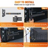 image:imageNilight Truck Bed Tool Box Left Drivers Side Truck Tool Box Fit for Ford F150 19992014 ABS Swing Case Truck Bed Storage Box with Lockable Lid Waterproof Wheel Well Toolbox BlackFor Dodge Ram 1500 2500 20022018 Driver Side