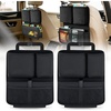 image:imageNilight Car Seat Back Organizer 2PCS Black PU Leather Universal  Cup Holder Tissue Box Removable Bucket Waterproof Multifunctional Storage Bag for Cars Vans SUVs MPVs Pickup TrucksBlack Oxford Fabric 2Pcs Middle Size