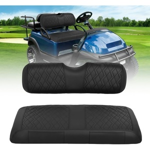 image:imageNilight Golf Cart Front Seat Cover 1PC Black Leather Club Car DS  Waterproof Leather No Staple Design All Season Protection Sun Scratch Resistant Cover Fits 19822000 Club Car DS19942013 EZGO TXTRXV BlackFront