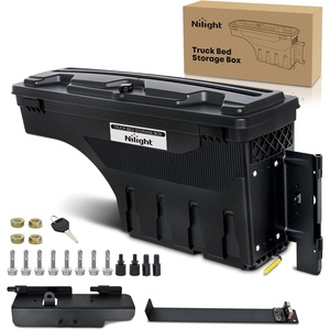image:imageNilight Truck Bed Tool Box Left Drivers Side Truck Tool Box Fit for Ford F150 19992014 ABS Swing Case Truck Bed Storage Box with Lockable Lid Waterproof Wheel Well Toolbox BlackFor Toyota Tundra 2007  2021 Passenger Side