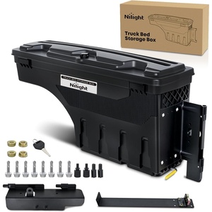 image:imageNilight Truck Bed Tool Box Left Drivers Side Truck Tool Box Fit for Ford F150 19992014 ABS Swing Case Truck Bed Storage Box with Lockable Lid Waterproof Wheel Well Toolbox BlackFor Ford F150 19992014 Passenger Side