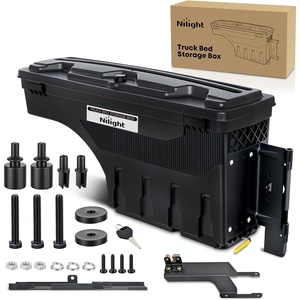 image:imageNilight Truck Bed Tool Box Left Drivers Side Truck Tool Box Fit for Ford F150 19992014 ABS Swing Case Truck Bed Storage Box with Lockable Lid Waterproof Wheel Well Toolbox BlackFor Ford F250350 20172021 Passenger Side