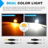 image:imageNilight 34 Round Marker Lights 10PCS White Side Bullet Clearance Light  304 Stainless Steel Bezel with IP68 Waterproof Hardwired Bright LEDs and 2 Wire Design for 12V Trailers Trucks Campers BoatsAmber White 10Pcs