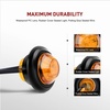 image:imageNilight 34 Round Marker Lights 10PCS White Side Bullet Clearance Light  304 Stainless Steel Bezel with IP68 Waterproof Hardwired Bright LEDs and 2 Wire Design for 12V Trailers Trucks Campers BoatsAmber 10Pcs