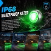 image:imageNilight 34 Round Marker Lights 10PCS White Side Bullet Clearance Light  304 Stainless Steel Bezel with IP68 Waterproof Hardwired Bright LEDs and 2 Wire Design for 12V Trailers Trucks Campers BoatsGreen 10Pcs 304 Bezel