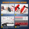 image:imageNilight 34 Round Marker Lights 10PCS White Side Bullet Clearance Light  304 Stainless Steel Bezel with IP68 Waterproof Hardwired Bright LEDs and 2 Wire Design for 12V Trailers Trucks Campers Boats5Pcs Red