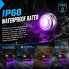 image:imageNilight 34 Round Marker Lights 10PCS White Side Bullet Clearance Light  304 Stainless Steel Bezel with IP68 Waterproof Hardwired Bright LEDs and 2 Wire Design for 12V Trailers Trucks Campers BoatsPurple 10Pcs 304 Bezel