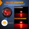 image:imageNilight 34 Round Marker Lights 10PCS White Side Bullet Clearance Light  304 Stainless Steel Bezel with IP68 Waterproof Hardwired Bright LEDs and 2 Wire Design for 12V Trailers Trucks Campers Boats10pcs 3Pin Red
