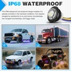 image:imageNilight 34 Round Marker Lights 10PCS White Side Bullet Clearance Light  304 Stainless Steel Bezel with IP68 Waterproof Hardwired Bright LEDs and 2 Wire Design for 12V Trailers Trucks Campers BoatsAmber Purple 10Pcs