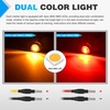 image:imageNilight 34 Round Marker Lights 10PCS White Side Bullet Clearance Light  304 Stainless Steel Bezel with IP68 Waterproof Hardwired Bright LEDs and 2 Wire Design for 12V Trailers Trucks Campers BoatsAmber Red 10Pcs