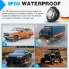 image:imageNilight 34 Round Marker Lights 10PCS White Side Bullet Clearance Light  304 Stainless Steel Bezel with IP68 Waterproof Hardwired Bright LEDs and 2 Wire Design for 12V Trailers Trucks Campers BoatsAmber Red 10Pcs