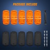 image:imageNilight 34 Round Marker Lights 10PCS White Side Bullet Clearance Light  304 Stainless Steel Bezel with IP68 Waterproof Hardwired Bright LEDs and 2 Wire Design for 12V Trailers Trucks Campers Boats5Pcs Amber