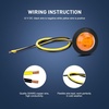 image:imageNilight 34 Round Marker Lights 10PCS White Side Bullet Clearance Light  304 Stainless Steel Bezel with IP68 Waterproof Hardwired Bright LEDs and 2 Wire Design for 12V Trailers Trucks Campers Boats50Pcs Amber