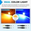 image:imageNilight 34 Round Marker Lights 10PCS White Side Bullet Clearance Light  304 Stainless Steel Bezel with IP68 Waterproof Hardwired Bright LEDs and 2 Wire Design for 12V Trailers Trucks Campers BoatsAmber Blue 10Pcs