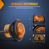 image:imageNilight 34 Round Marker Lights 10PCS White Side Bullet Clearance Light  304 Stainless Steel Bezel with IP68 Waterproof Hardwired Bright LEDs and 2 Wire Design for 12V Trailers Trucks Campers Boats10pcs 3Pin Amber