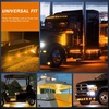 image:imageNilight 34 Round Marker Lights 10PCS White Side Bullet Clearance Light  304 Stainless Steel Bezel with IP68 Waterproof Hardwired Bright LEDs and 2 Wire Design for 12V Trailers Trucks Campers Boats10pcs 3Pin Amber