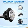 image:imageNilight 34 Round Marker Lights 10PCS White Side Bullet Clearance Light  304 Stainless Steel Bezel with IP68 Waterproof Hardwired Bright LEDs and 2 Wire Design for 12V Trailers Trucks Campers BoatsWhite 10Pcs