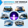 image:imageNilight 34 Round Marker Lights 10PCS White Side Bullet Clearance Light  304 Stainless Steel Bezel with IP68 Waterproof Hardwired Bright LEDs and 2 Wire Design for 12V Trailers Trucks Campers BoatsPurple 10Pcs 304 Bezel