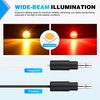 image:imageNilight 34 Round Marker Lights 10PCS White Side Bullet Clearance Light  304 Stainless Steel Bezel with IP68 Waterproof Hardwired Bright LEDs and 2 Wire Design for 12V Trailers Trucks Campers Boats20pcs 2Pin Red Amber 304 Bezel