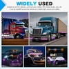 image:imageNilight 34 Round Marker Lights 10PCS White Side Bullet Clearance Light  304 Stainless Steel Bezel with IP68 Waterproof Hardwired Bright LEDs and 2 Wire Design for 12V Trailers Trucks Campers BoatsAmber Purple 10Pcs