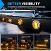 image:imageNilight 34 Round Marker Lights 10PCS White Side Bullet Clearance Light  304 Stainless Steel Bezel with IP68 Waterproof Hardwired Bright LEDs and 2 Wire Design for 12V Trailers Trucks Campers Boats10pcs 2Pin Amber 304 Bezel