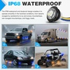 image:imageNilight 34 Round Marker Lights 10PCS White Side Bullet Clearance Light  304 Stainless Steel Bezel with IP68 Waterproof Hardwired Bright LEDs and 2 Wire Design for 12V Trailers Trucks Campers BoatsAmber Blue 10Pcs