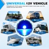 image:imageNilight 34 Round Marker Lights 10PCS White Side Bullet Clearance Light  304 Stainless Steel Bezel with IP68 Waterproof Hardwired Bright LEDs and 2 Wire Design for 12V Trailers Trucks Campers BoatsBlue 10Pcs 304 Bezel