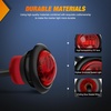 image:imageNilight 34 Round Marker Lights 10PCS White Side Bullet Clearance Light  304 Stainless Steel Bezel with IP68 Waterproof Hardwired Bright LEDs and 2 Wire Design for 12V Trailers Trucks Campers Boats10pcs 3Pin Red