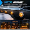 image:imageNilight 34 Round Marker Lights 10PCS White Side Bullet Clearance Light  304 Stainless Steel Bezel with IP68 Waterproof Hardwired Bright LEDs and 2 Wire Design for 12V Trailers Trucks Campers BoatsAmber 20Pcs 304 Bezel