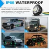 image:imageNilight 34 Round Marker Lights 10PCS White Side Bullet Clearance Light  304 Stainless Steel Bezel with IP68 Waterproof Hardwired Bright LEDs and 2 Wire Design for 12V Trailers Trucks Campers BoatsAmber Green 10Pcs