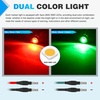 image:imageNilight 34 Round Marker Lights 10PCS White Side Bullet Clearance Light  304 Stainless Steel Bezel with IP68 Waterproof Hardwired Bright LEDs and 2 Wire Design for 12V Trailers Trucks Campers BoatsRed Green 10Pcs