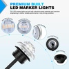 image:imageNilight 34 Round Marker Lights 10PCS White Side Bullet Clearance Light  304 Stainless Steel Bezel with IP68 Waterproof Hardwired Bright LEDs and 2 Wire Design for 12V Trailers Trucks Campers BoatsWhite 10Pcs 304 Bezel