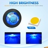 image:imageNilight 34 Round Marker Lights 10PCS White Side Bullet Clearance Light  304 Stainless Steel Bezel with IP68 Waterproof Hardwired Bright LEDs and 2 Wire Design for 12V Trailers Trucks Campers BoatsBlue 10Pcs