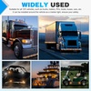 image:imageNilight 34 Round Marker Lights 10PCS White Side Bullet Clearance Light  304 Stainless Steel Bezel with IP68 Waterproof Hardwired Bright LEDs and 2 Wire Design for 12V Trailers Trucks Campers BoatsAmber White 10Pcs