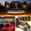 image:imageNilight 34 Round Marker Lights 10PCS White Side Bullet Clearance Light  304 Stainless Steel Bezel with IP68 Waterproof Hardwired Bright LEDs and 2 Wire Design for 12V Trailers Trucks Campers Boats30Pcs Amber Red White