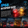 image:imageNilight 34 Round Marker Lights 10PCS White Side Bullet Clearance Light  304 Stainless Steel Bezel with IP68 Waterproof Hardwired Bright LEDs and 2 Wire Design for 12V Trailers Trucks Campers Boats20pcs 2Pin Red Amber 304 Bezel