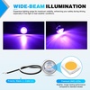 image:imageNilight 34 Round Marker Lights 10PCS White Side Bullet Clearance Light  304 Stainless Steel Bezel with IP68 Waterproof Hardwired Bright LEDs and 2 Wire Design for 12V Trailers Trucks Campers BoatsPurple 10Pcs 304 Bezel