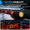 image:imageNilight 34 Round Marker Lights 10PCS White Side Bullet Clearance Light  304 Stainless Steel Bezel with IP68 Waterproof Hardwired Bright LEDs and 2 Wire Design for 12V Trailers Trucks Campers Boats20pcs 2Pin Red Amber 304 Bezel