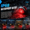 image:imageNilight 34 Round Marker Lights 10PCS White Side Bullet Clearance Light  304 Stainless Steel Bezel with IP68 Waterproof Hardwired Bright LEDs and 2 Wire Design for 12V Trailers Trucks Campers Boats10pcs 2Pin Red 304 Bezel