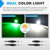image:imageNilight 34 Round Marker Lights 10PCS White Side Bullet Clearance Light  304 Stainless Steel Bezel with IP68 Waterproof Hardwired Bright LEDs and 2 Wire Design for 12V Trailers Trucks Campers BoatsGreen White 10Pcs