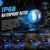 image:imageNilight 34 Round Marker Lights 10PCS White Side Bullet Clearance Light  304 Stainless Steel Bezel with IP68 Waterproof Hardwired Bright LEDs and 2 Wire Design for 12V Trailers Trucks Campers BoatsBlue 10Pcs 304 Bezel