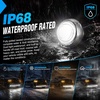 image:imageNilight 34 Round Marker Lights 10PCS White Side Bullet Clearance Light  304 Stainless Steel Bezel with IP68 Waterproof Hardwired Bright LEDs and 2 Wire Design for 12V Trailers Trucks Campers BoatsWhite 10Pcs 304 Bezel