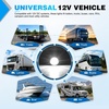 image:imageNilight 34 Round Marker Lights 10PCS White Side Bullet Clearance Light  304 Stainless Steel Bezel with IP68 Waterproof Hardwired Bright LEDs and 2 Wire Design for 12V Trailers Trucks Campers BoatsWhite 10Pcs 304 Bezel