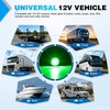 image:imageNilight 34 Round Marker Lights 10PCS White Side Bullet Clearance Light  304 Stainless Steel Bezel with IP68 Waterproof Hardwired Bright LEDs and 2 Wire Design for 12V Trailers Trucks Campers BoatsGreen 10Pcs 304 Bezel